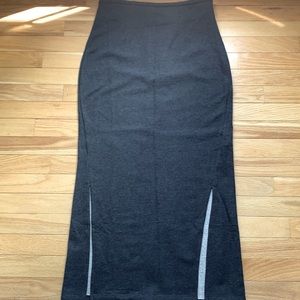 NWT ANDREA JOVINE CHARCOAL LONG SKIRT